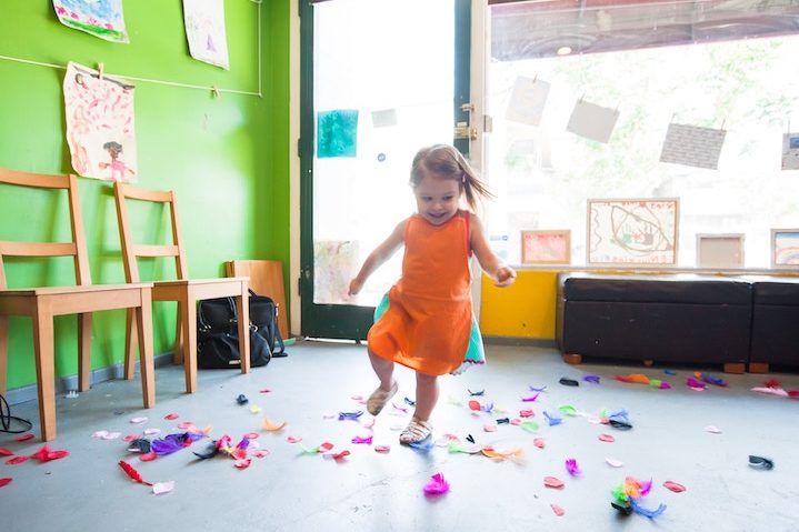 child in daycare center