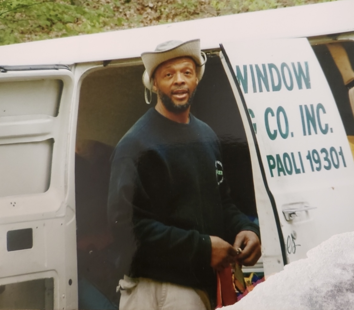 young James first worked for his father's cleaning business